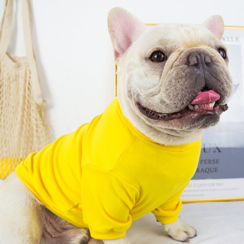 Soft Elastic T-Shirts Dog Undershirt Clothes Bulldog - PIKAPIKA
