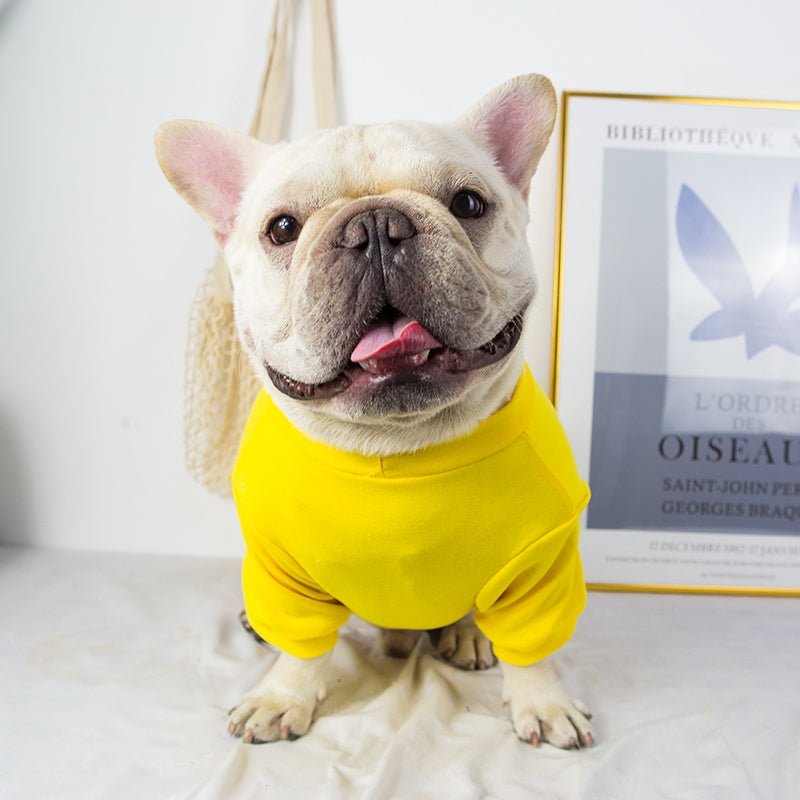 Soft Elastic T-Shirts Dog Undershirt Clothes Bulldog - PIKAPIKA