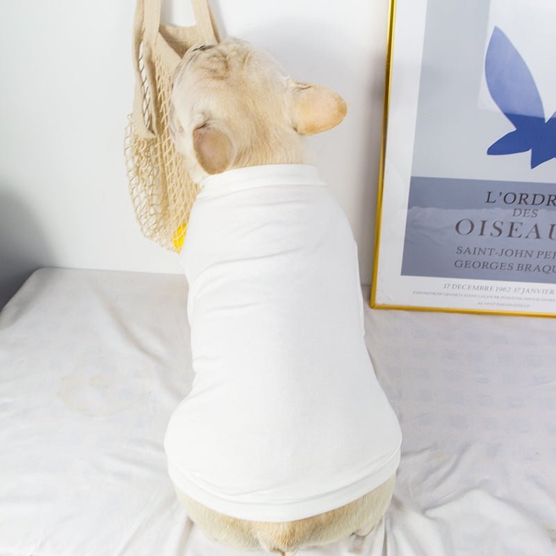 Soft Elastic T-Shirts Dog Undershirt Clothes Bulldog - PIKAPIKA