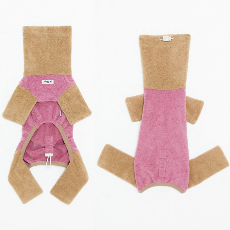 Soft Fleece Onesie Dog Turtleneck Warm 4 - Legs Clothes - PIKAPIKA
