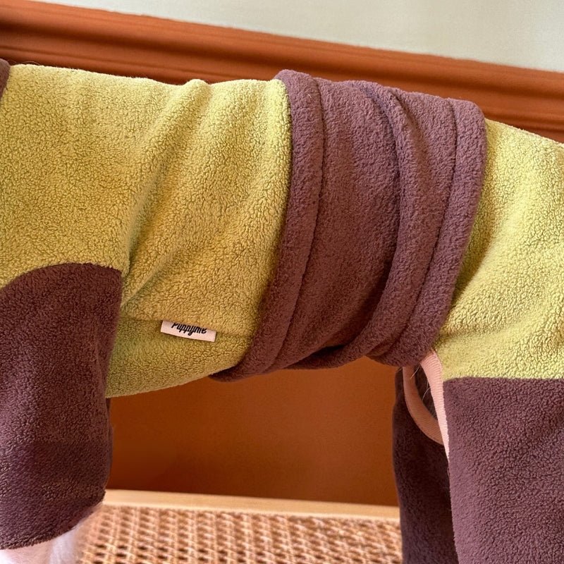 Soft Fleece Onesie Dog Turtleneck Warm 4 - Legs Clothes - PIKAPIKA