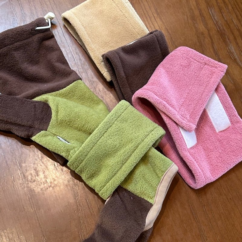 Soft Fleece Onesie Dog Turtleneck Warm 4 - Legs Clothes - PIKAPIKA