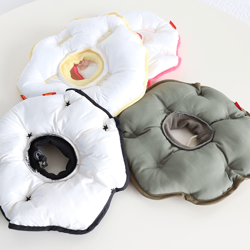 Soft Padded Cotton Elizabeth Collar Pet Recovery Cone - PIKAPIKA