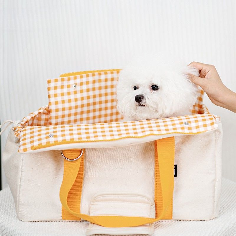 Soft Pet Carrier Outing Breathable Portable Bag Orange - PIKAPIKA