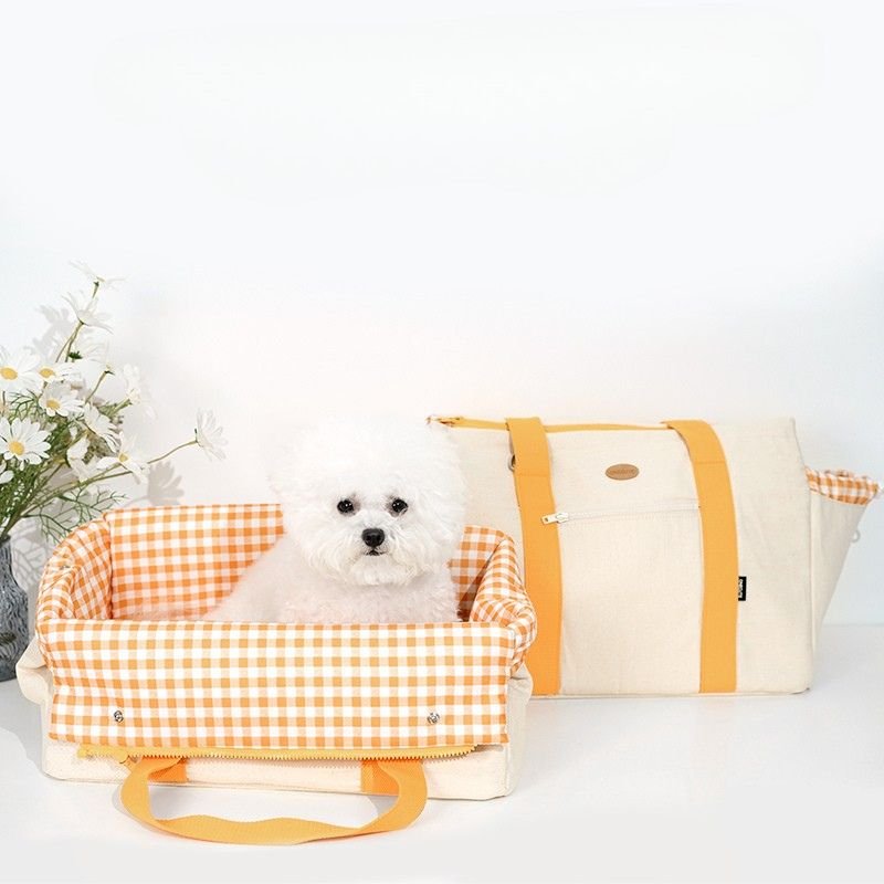 Soft Pet Carrier Outing Breathable Portable Bag Orange - PIKAPIKA