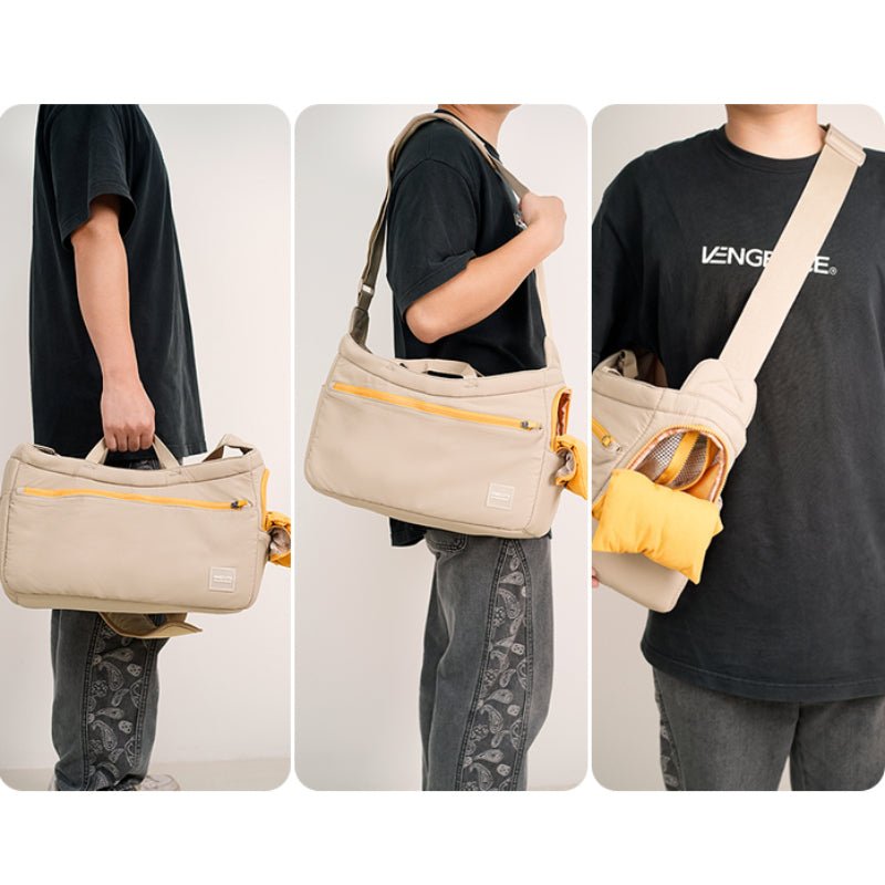 Soft Pet Carrier Outing Portable Bag Kahki - PIKAPIKA