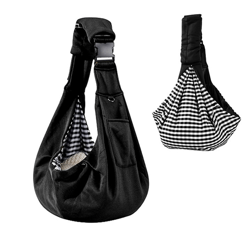 Soft Pet Sling Carrier Breathable Adjustable Collapsible Bag - PIKAPIKA