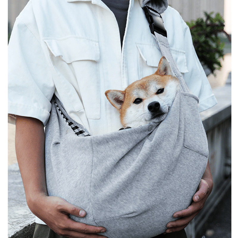 Soft Pet Sling Carrier Breathable Adjustable Collapsible Bag - PIKAPIKA