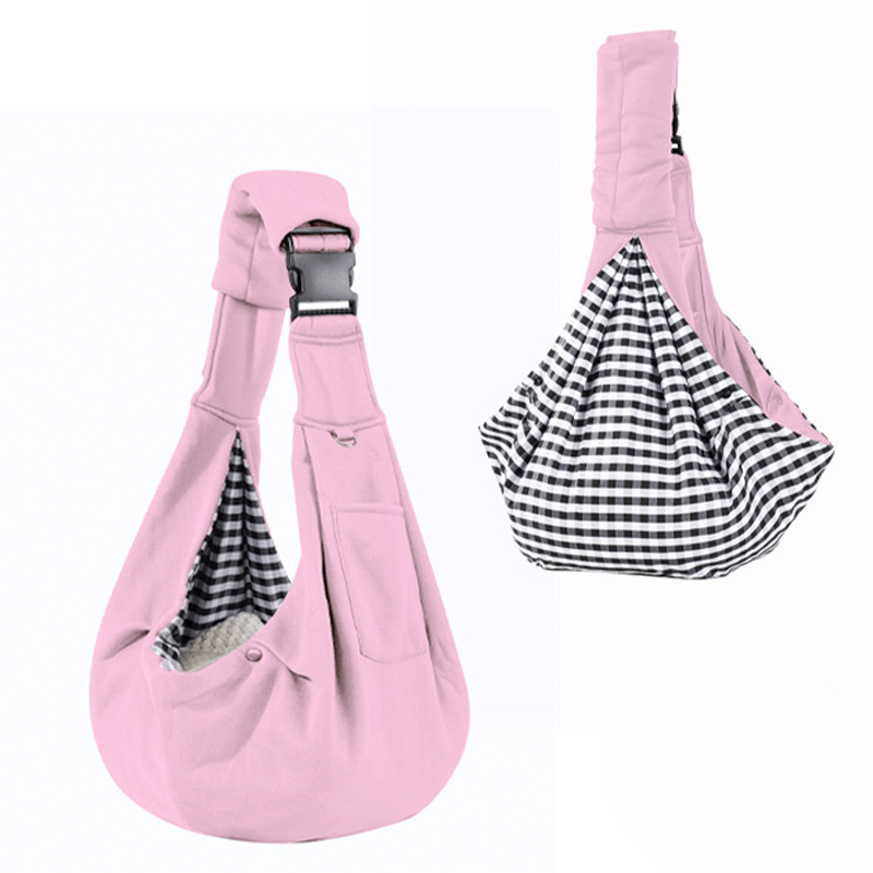 Soft Pet Sling Carrier Breathable Adjustable Collapsible Bag - PIKAPIKA