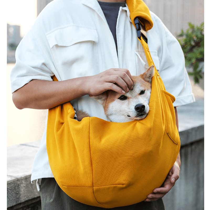 Soft Pet Sling Carrier Breathable Adjustable Collapsible Bag - PIKAPIKA
