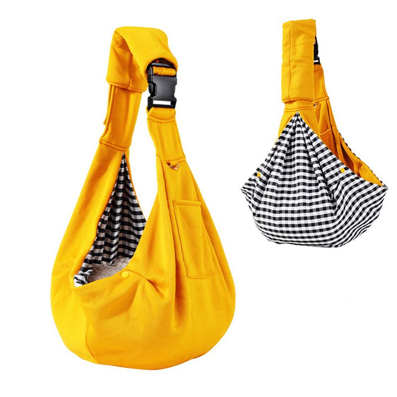 Soft Pet Sling Carrier Breathable Adjustable Collapsible Bag - PIKAPIKA