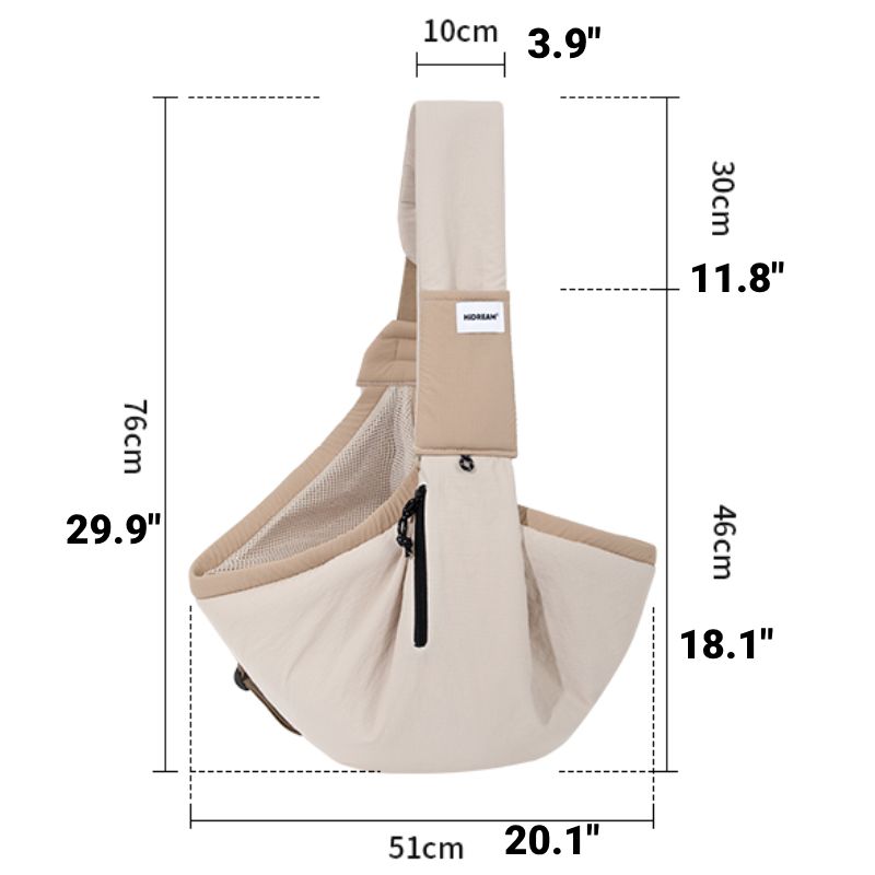 Soft Pet Sling Carrier Breathable Outing Bag - PIKAPIKA