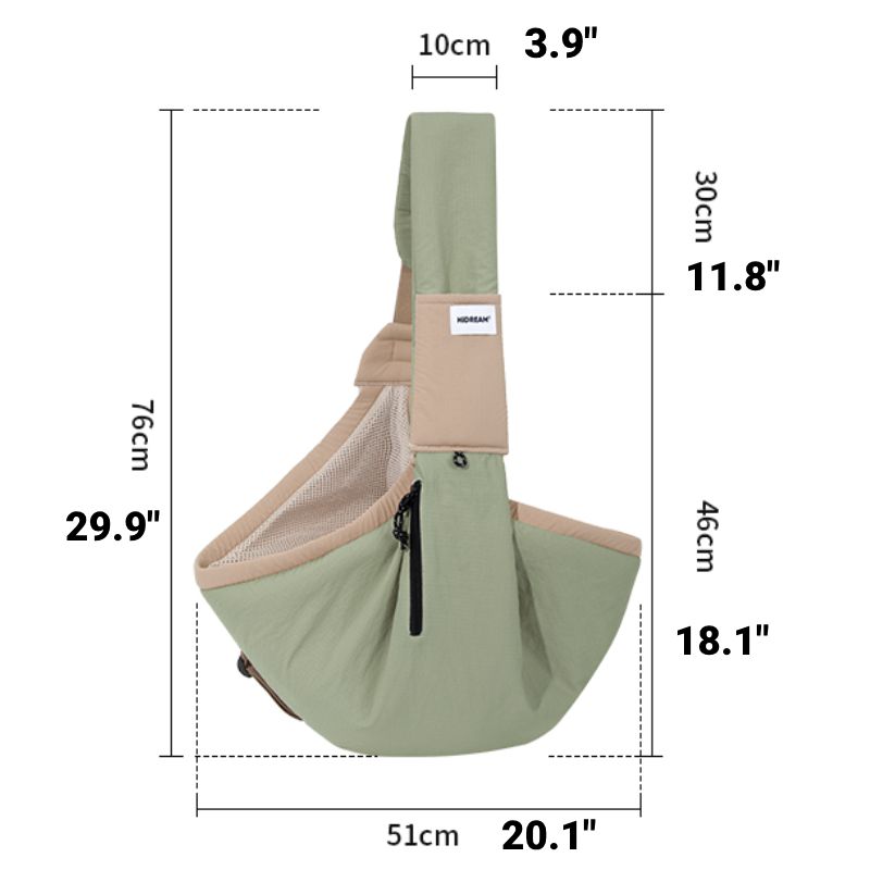 Soft Pet Sling Carrier Breathable Outing Bag - PIKAPIKA