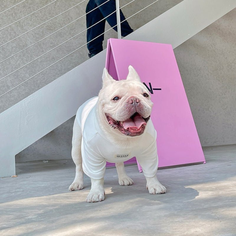 Soft T-shirt Light Fleece Dog Clothes Bulldog Undershirt - PIKAPIKA