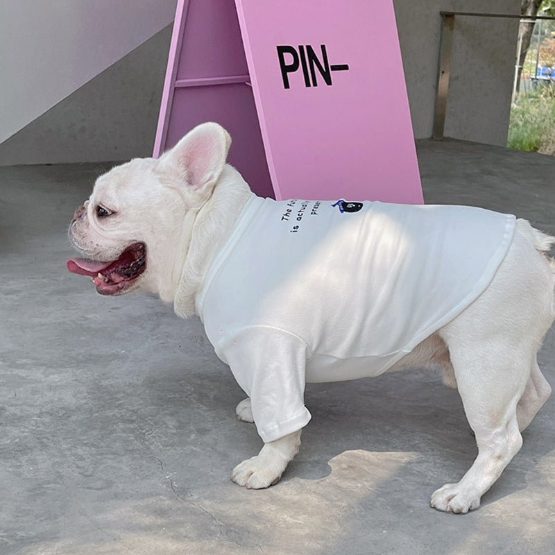 Soft T-shirt Light Fleece Dog Clothes Bulldog Undershirt - PIKAPIKA