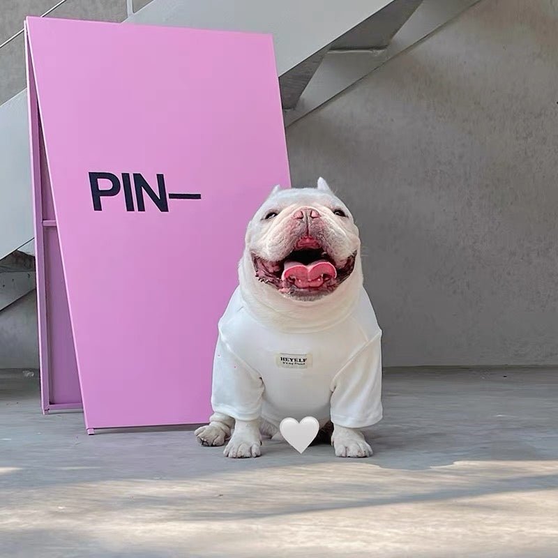 Soft T-shirt Light Fleece Dog Clothes Bulldog Undershirt - PIKAPIKA