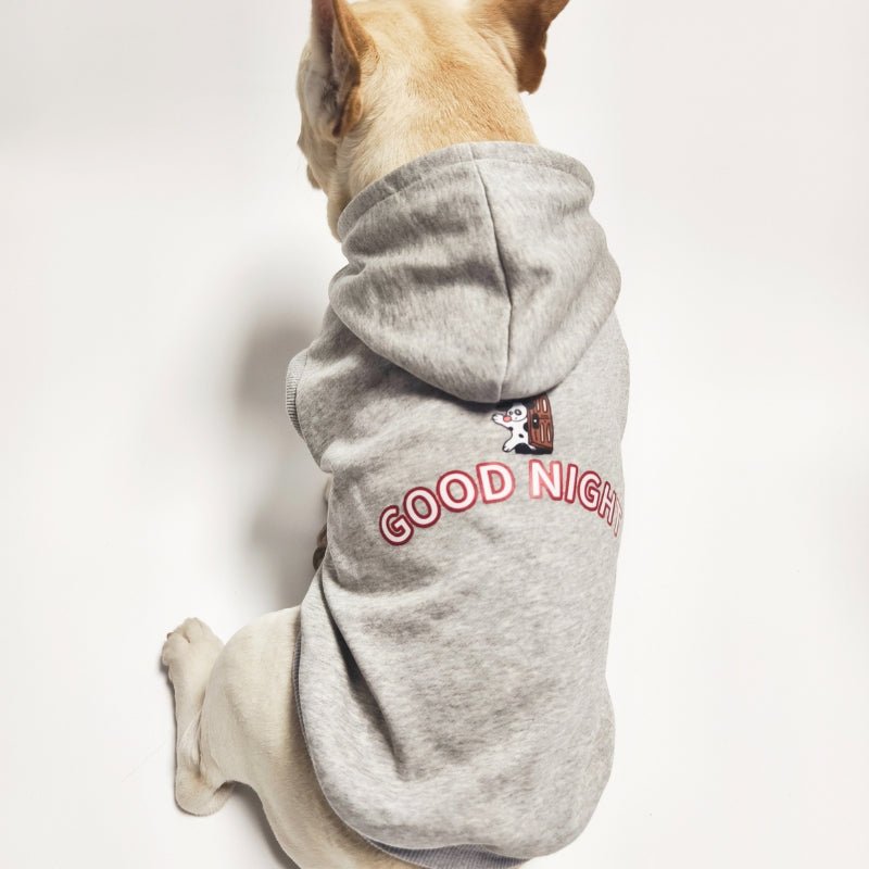 Soft Thin Hoodie Sleeveless Dog Cat Clothes Bulldog - PIKAPIKA