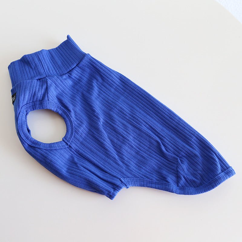 Solid Stripe Tank Tops Italian Greyhound Whippet Dog Clothes - PIKAPIKA