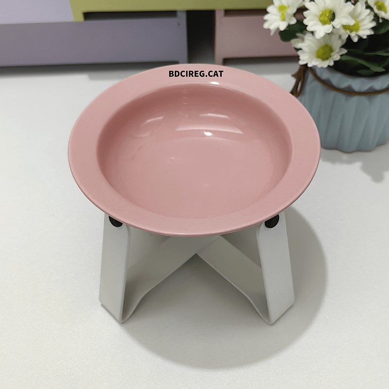 Stand Bowl Anti - Spill Ceramic Cat & Dog Feeder+Raised Stand+Bonus Spoon - PIKAPIKA