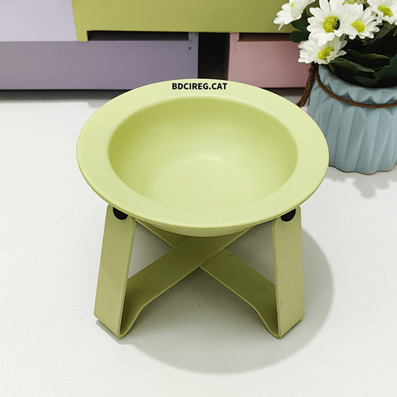 Stand Bowl Anti - Spill Ceramic Cat & Dog Feeder+Raised Stand+Bonus Spoon - PIKAPIKA
