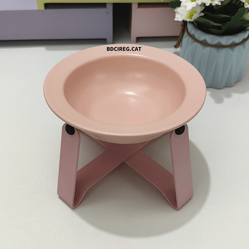 Stand Bowl Anti - Spill Ceramic Cat & Dog Feeder+Raised Stand+Bonus Spoon - PIKAPIKA