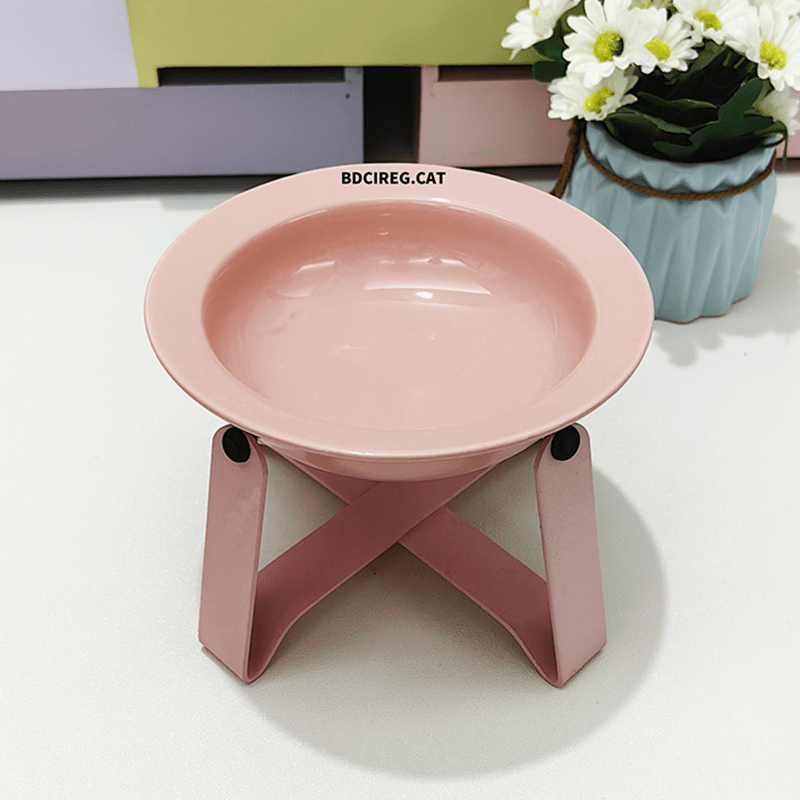 Stand Bowl Anti - Spill Ceramic Cat & Dog Feeder+Raised Stand+Bonus Spoon - PIKAPIKA