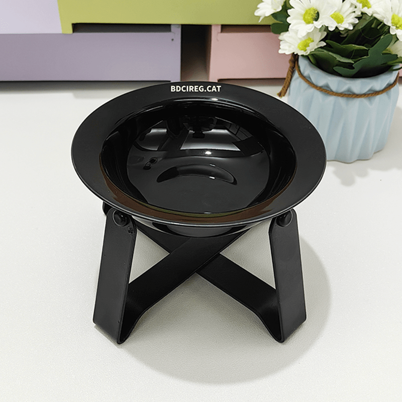 Stand Bowl Anti - Spill Ceramic Cat & Dog Feeder+Raised Stand+Bonus Spoon - PIKAPIKA