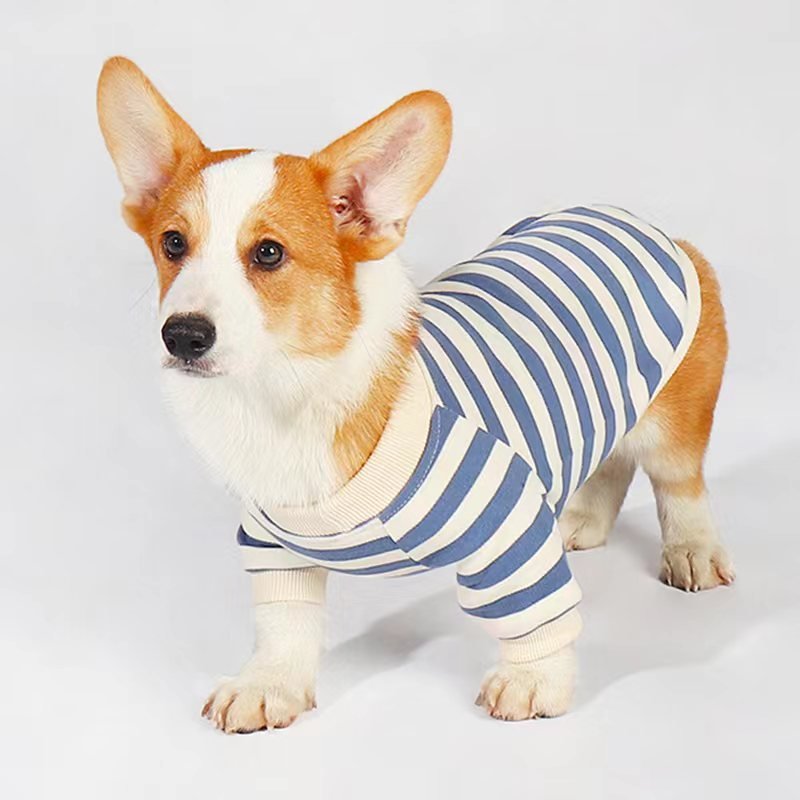 Stripe Shirts Corgi Dog Clothes - PIKAPIKA