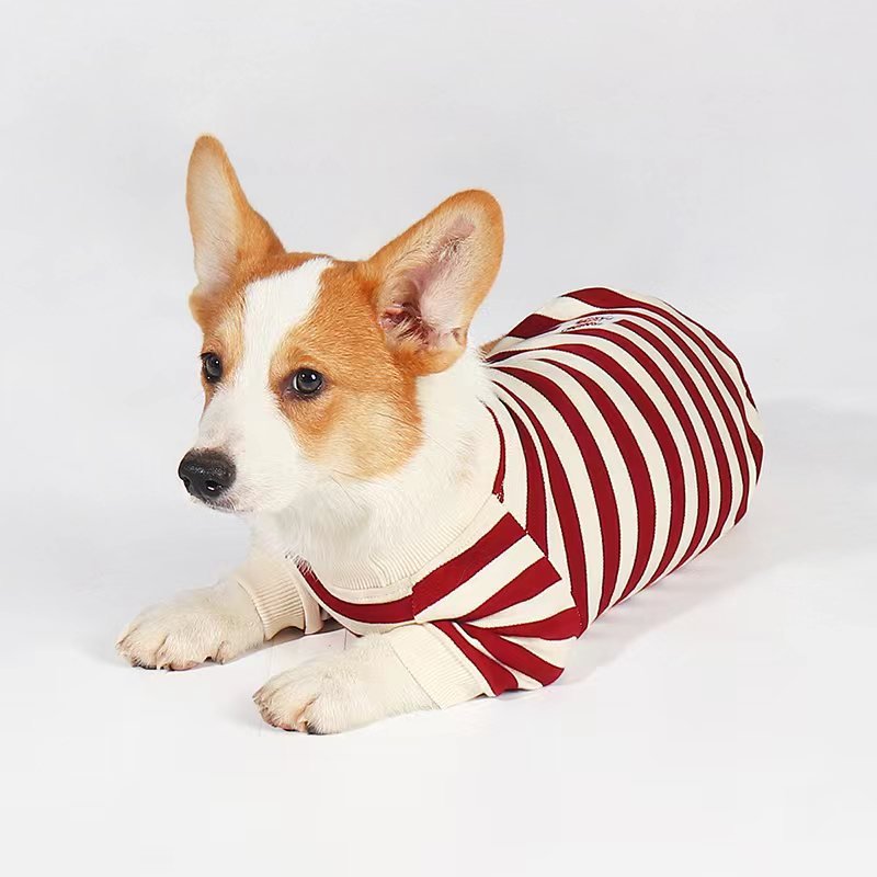 Stripe Shirts Corgi Dog Clothes - PIKAPIKA
