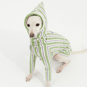 Stripe Shirts with Hat Dog Pajamas Italian Greyhound Clothes Green - PIKAPIKA