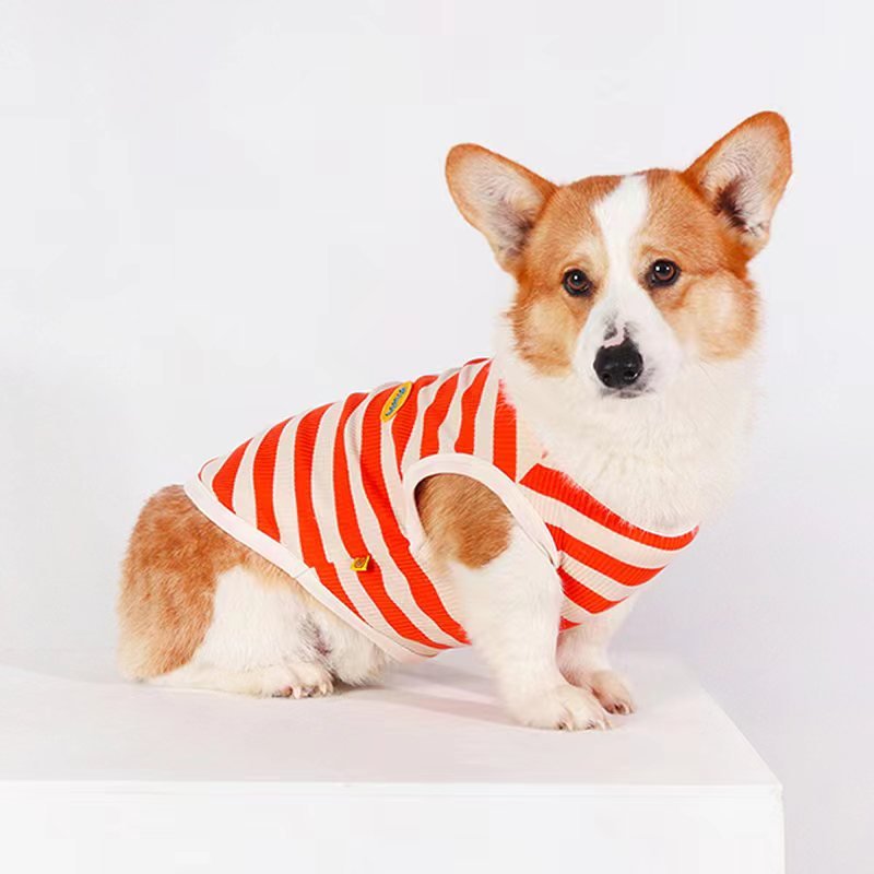 Stripe Sleeveless Tank Top Shirt Dog Clothes - PIKAPIKA