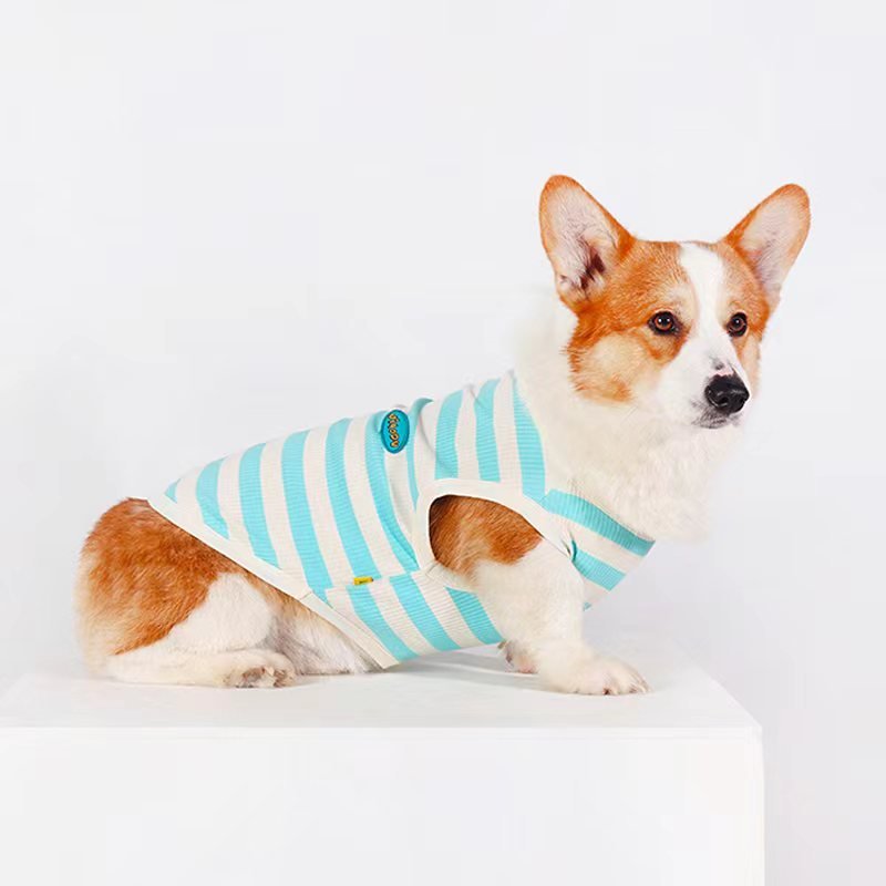 Stripe Sleeveless Tank Top Shirt Dog Clothes - PIKAPIKA