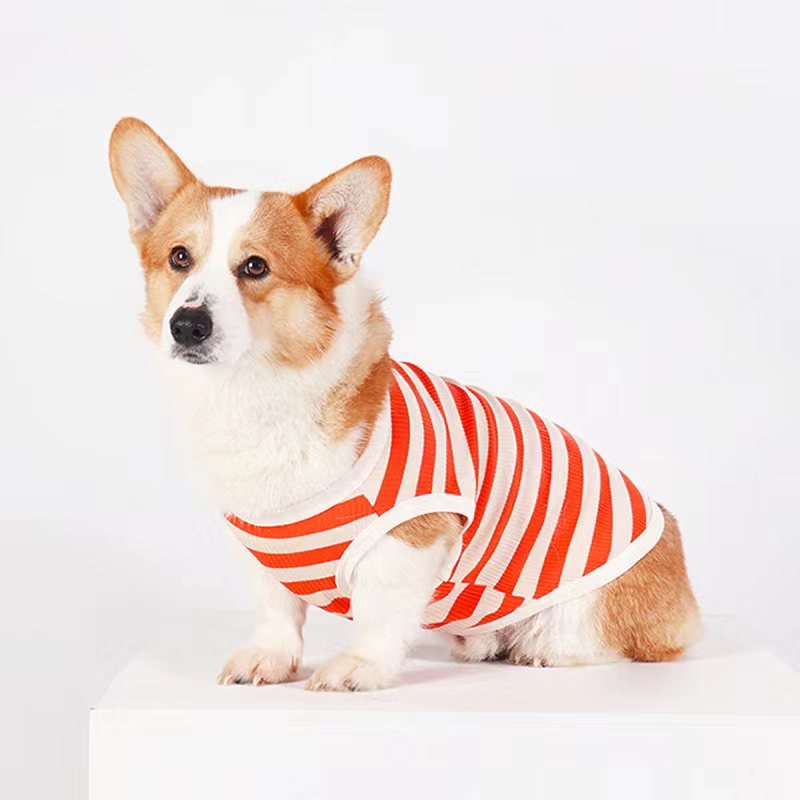 Stripe Sleeveless Tank Top Shirt Dog Clothes - PIKAPIKA
