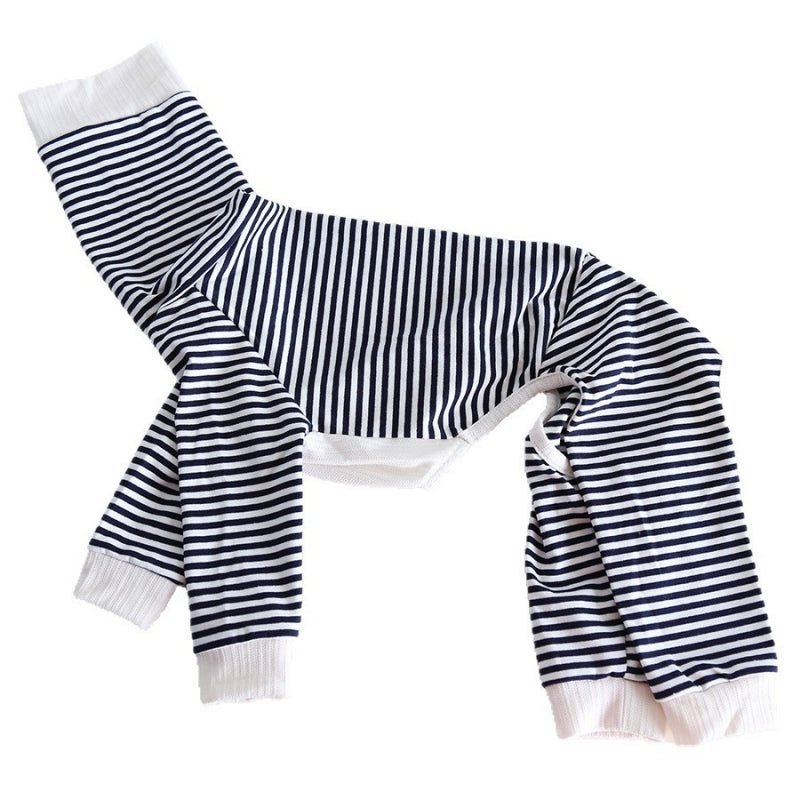 Striped Four - Leg Pajamas for Italian Greyhound Whippet Dog Clothes - PIKAPIKA