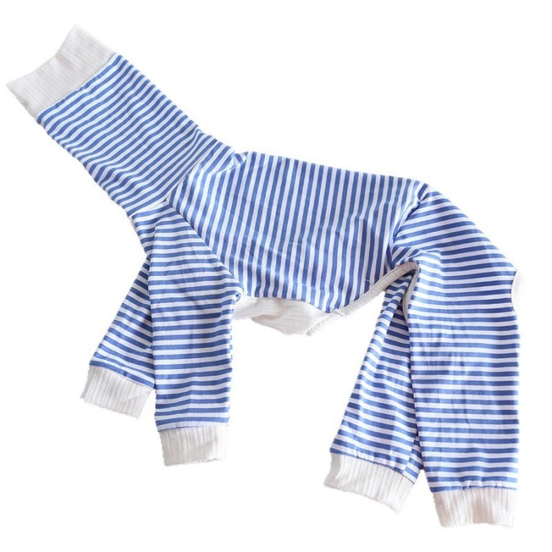 Striped Four - Leg Pajamas for Italian Greyhound Whippet Dog Clothes - PIKAPIKA