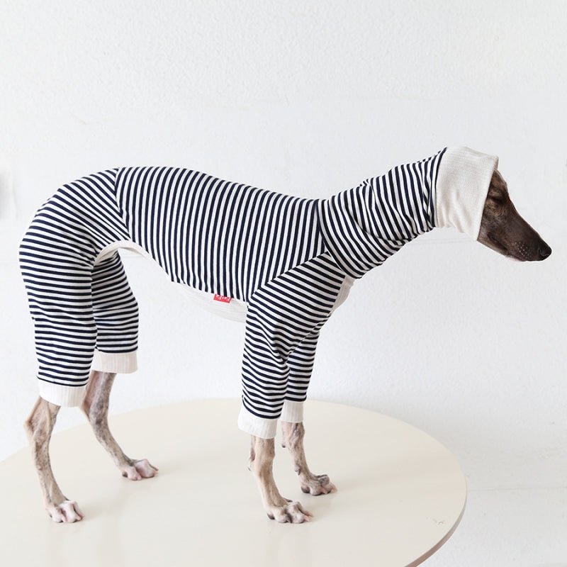 Striped Four - Leg Pajamas for Italian Greyhound Whippet Dog Clothes - PIKAPIKA