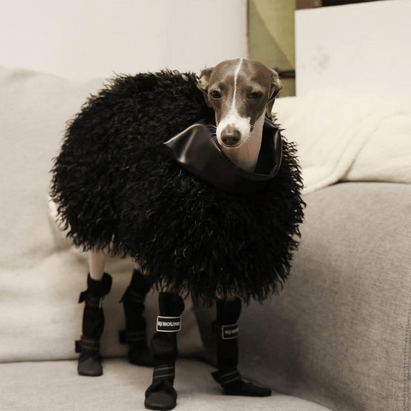 Stylish Winter Cloak Soft Faux Shearling Coat for Italian Greyhounds - PIKAPIKA