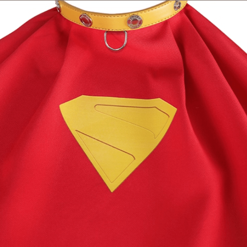 Superman Krypto Halloween Pet Costume Cloak & Collar Dog Outfit Cosplay - PIKAPIKA