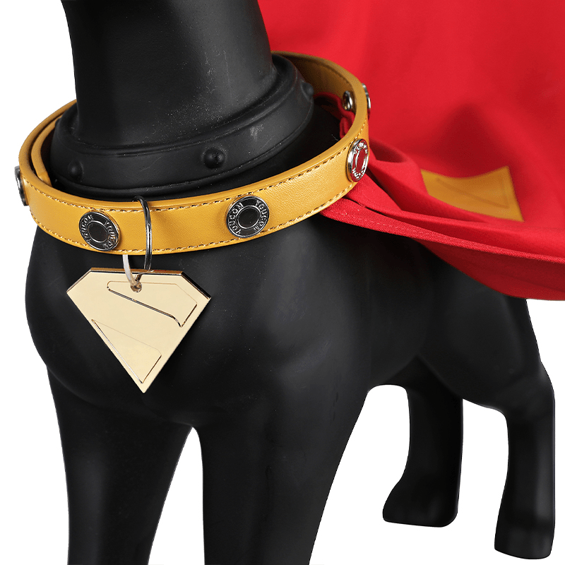 Superman Krypto Halloween Pet Costume Cloak & Collar Dog Outfit Cosplay - PIKAPIKA