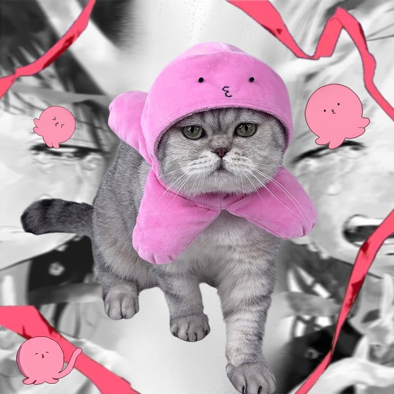 Takopi’s Original Sin Pet Headgear Cat Cosplay Costume with Ribbon - PIKAPIKA