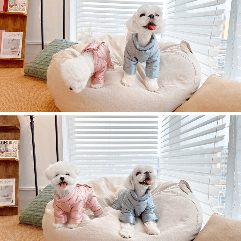Thick Cotton Four - Leg Small Medium Dogs Clothes Warm Winter Outfit - PIKAPIKA