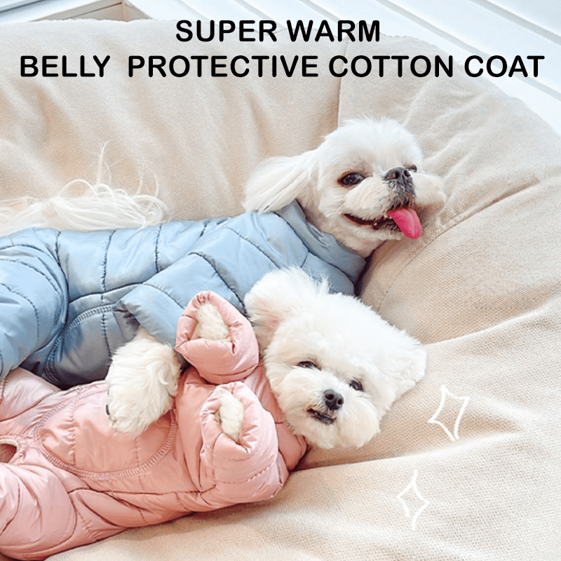 Thick Cotton Four - Leg Small Medium Dogs Clothes Warm Winter Outfit - PIKAPIKA