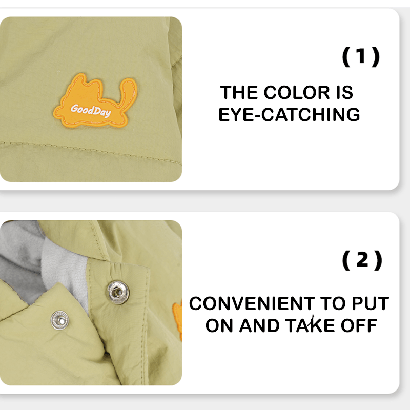 Thick Warm Cotton New Small Medium Dogs Winter Clothes Four - Leg Coat - PIKAPIKA