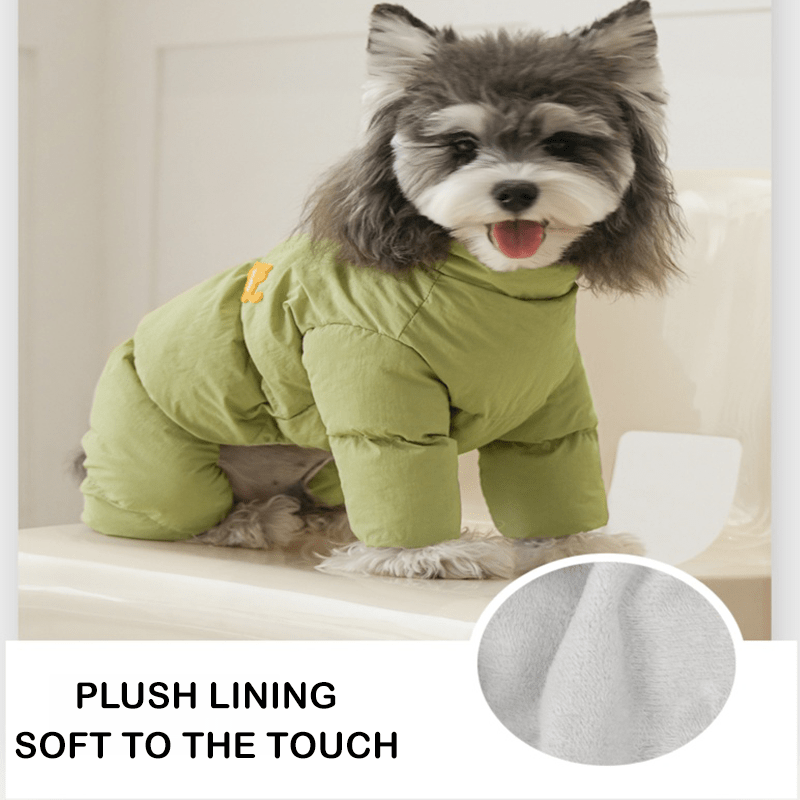 Thick Warm Cotton New Small Medium Dogs Winter Clothes Four - Leg Coat - PIKAPIKA