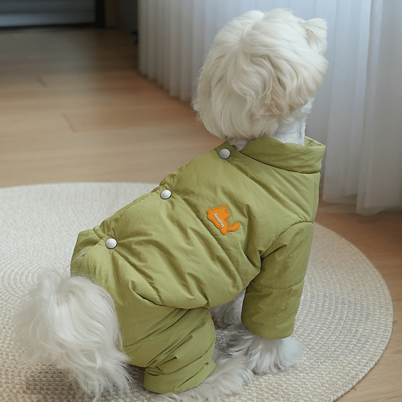 Thick Warm Cotton New Small Medium Dogs Winter Clothes Four - Leg Coat - PIKAPIKA