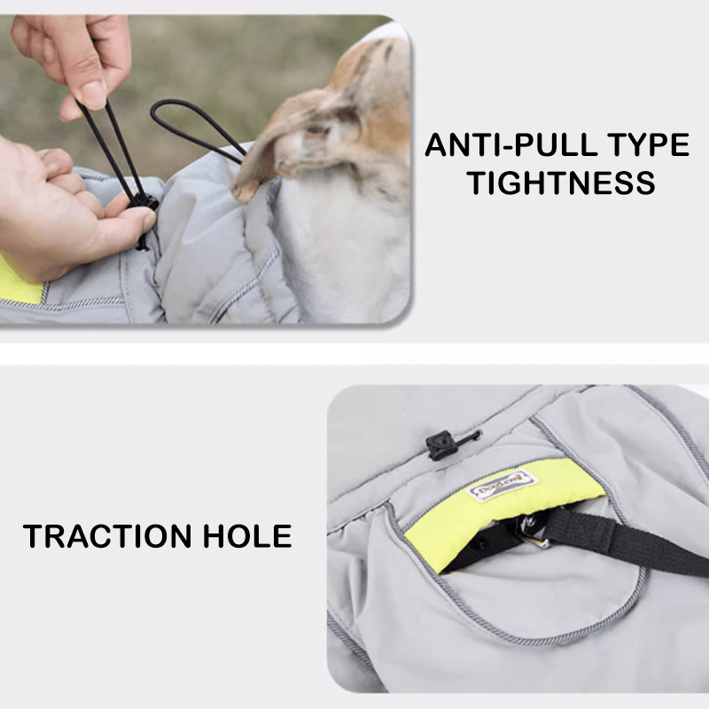 Thick Warm Whippet Dog Vests Windproof Outdoor Coat with Reflective Strips Pet Clothes - PIKAPIKA