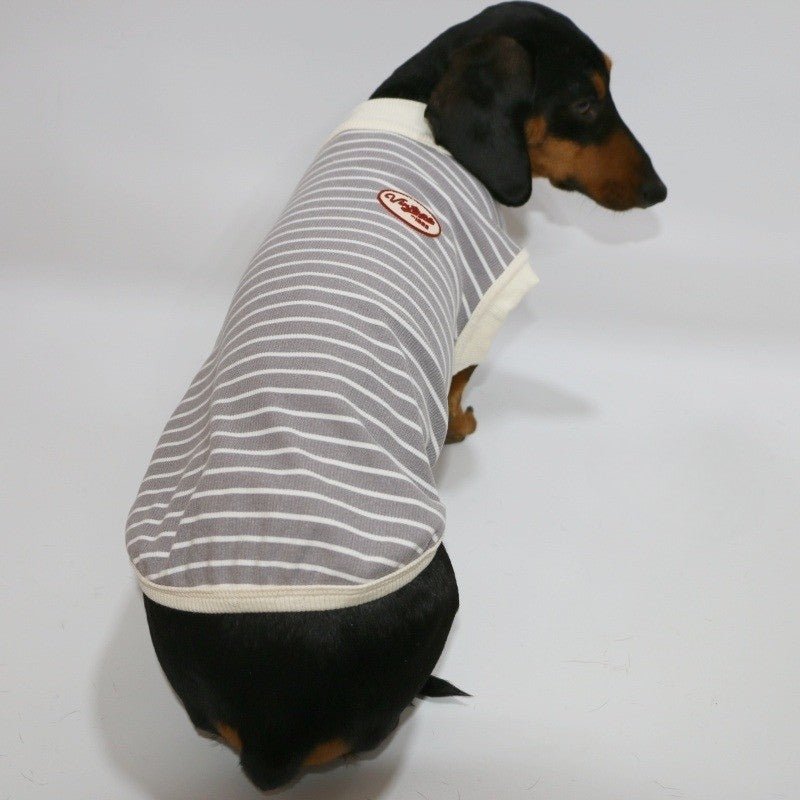 Thin Dachshund T-shirts Dog Sleeveless Clothes - PIKAPIKA