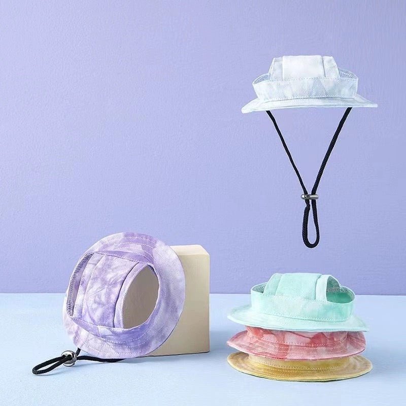 Tie-dye Breathable Cotton Outdoor Sunscreen Bucket Hat - PIKAPIKA