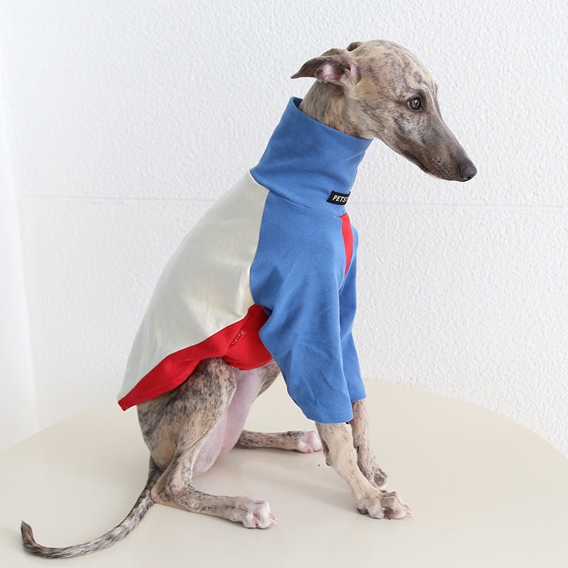 Tricolor Layered Base Shirt Italian Greyhound Whippet Dog Clothes - PIKAPIKA