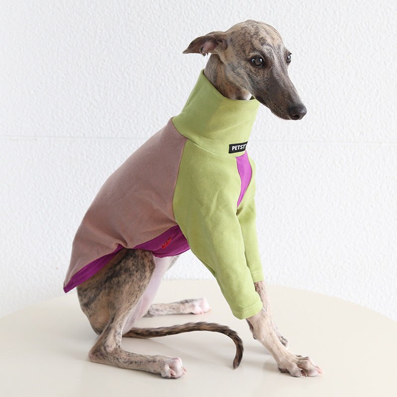Tricolor Layered Base Shirt Italian Greyhound Whippet Dog Clothes - PIKAPIKA